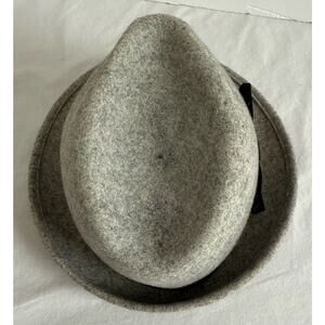 Gray Fedora Wool Hat Womens Nordstrom Black Banded Made in Italy Bucket